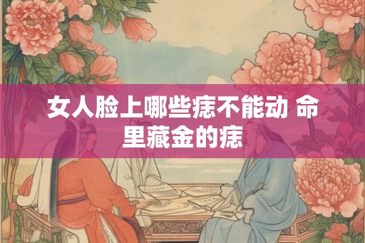 女人脸上哪些痣不能动 命里藏金的痣 女人脸上哪些痣不能动 命里藏金的痣
