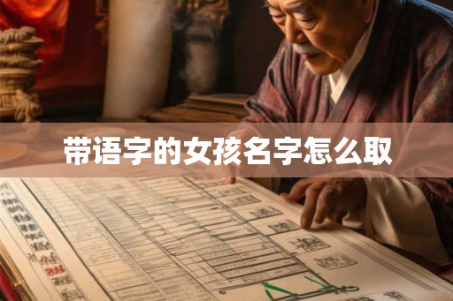 带语字的女孩名字怎么取