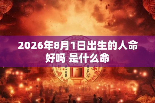 2026年8月1日出生的人命好吗 是什么命