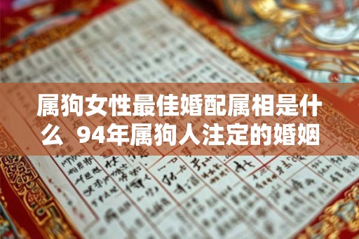 属狗女性最佳婚配属相是什么 94年属狗人注定的婚姻 属狗女性最佳婚配属相是什么 94年属狗人注定的婚姻