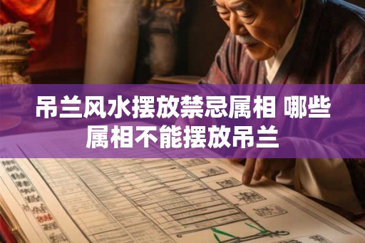 吊兰风水摆放禁忌属相 哪些属相不能摆放吊兰