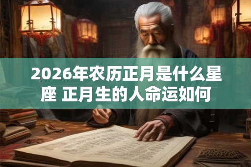 2026年农历正月是什么星座 正月生的人命运如何