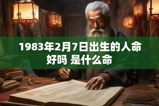 1983年2月7日出生的人命好吗 是什么命