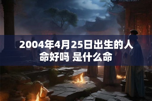 2004年4月25日出生的人命好吗 是什么命