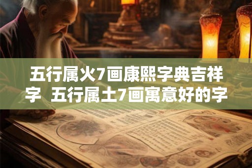 五行属火7画康熙字典吉祥字 五行属土7画寓意好的字 五行属火7画康熙字典吉祥字 五行属土7画寓意好的字