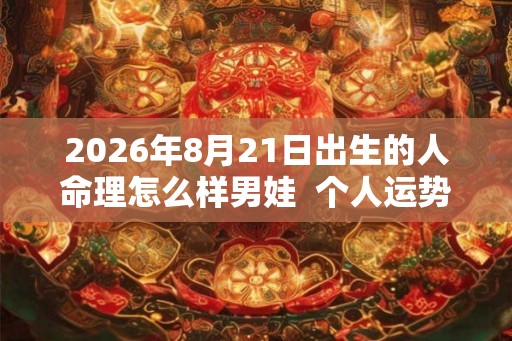 2026年8月21日出生的人命理怎么样男娃  个人运势好不好
