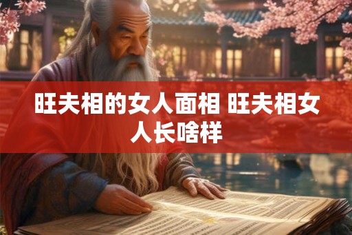 旺夫相的女人面相 旺夫相女人长啥样