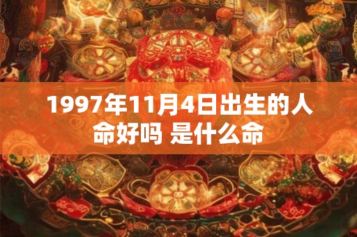 1997年11月4日出生的人命好吗 是什么命 1997年11月4日出生的人命好吗 是什么命