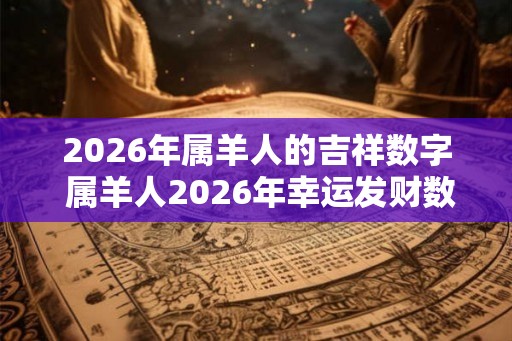 2026年属羊人的吉祥数字 属羊人2026年幸运发财数字是什么