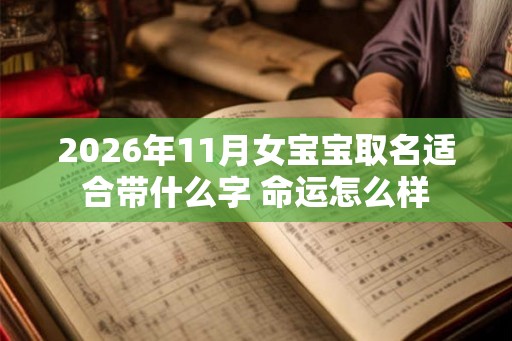 2026年11月女宝宝取名适合带什么字 命运怎么样