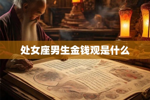 处女座男生金钱观是什么 处女座男生金钱观是什么