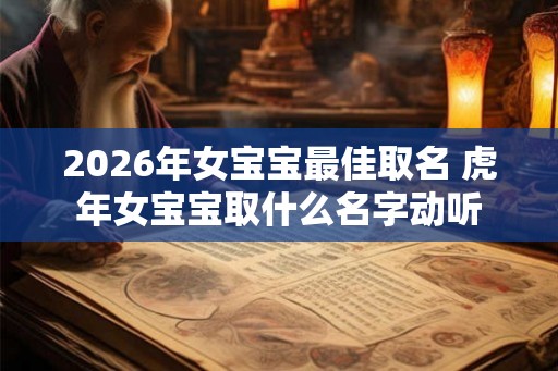 2026年女宝宝最佳取名 虎年女宝宝取什么名字动听