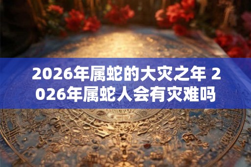 2026年属蛇的大灾之年 2026年属蛇人会有灾难吗