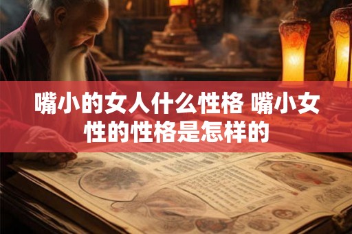 嘴小的女人什么性格 嘴小女性的性格是怎样的
