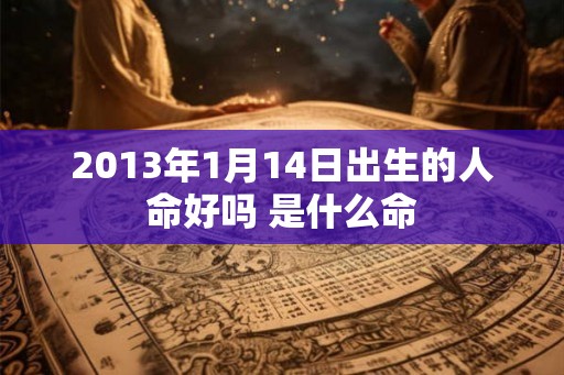 2013年1月14日出生的人命好吗 是什么命