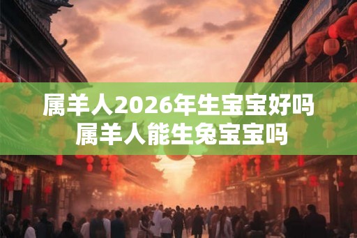 属羊人2026年生宝宝好吗 属羊人能生兔宝宝吗