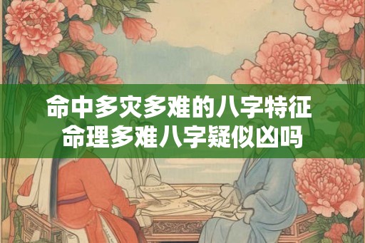 命中多灾多难的八字特征 命理多难八字疑似凶吗