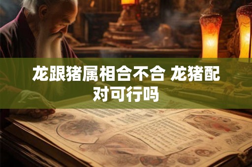 龙跟猪属相合不合 龙猪配对可行吗