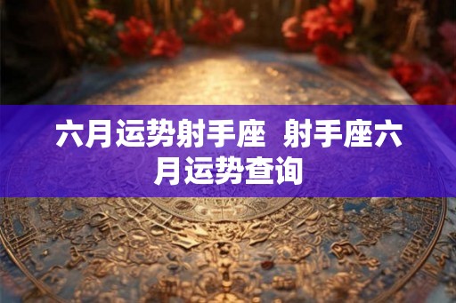 六月运势射手座 射手座六月运势查询 六月运势射手座 射手座六月运势查询