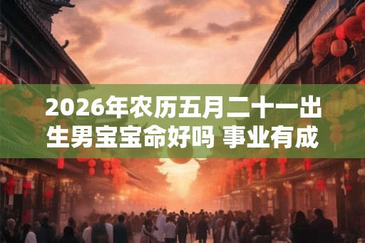 2026年农历五月二十一出生男宝宝命好吗 事业有成吗