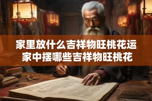 家里放什么吉祥物旺桃花运 家中摆哪些吉祥物旺桃花运