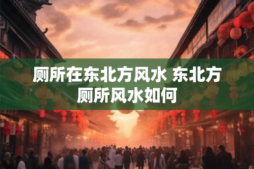 厕所在东北方风水 东北方厕所风水如何 厕所在东北方风水 东北方厕所风水如何