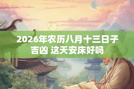 2026年农历八月十三日子吉凶 这天安床好吗