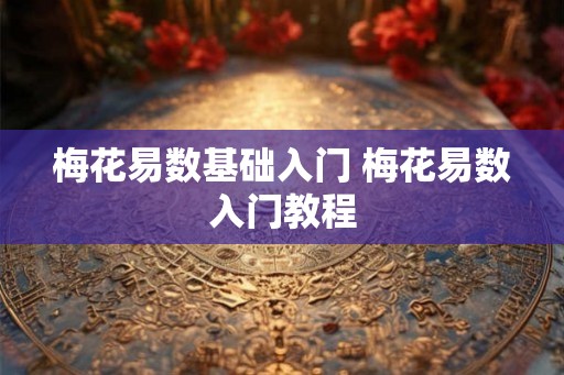 梅花易数基础入门 梅花易数入门教程 梅花易数基础入门 梅花易数入门教程