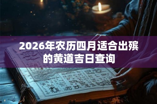 2026年农历四月适合出殡的黄道吉日查询