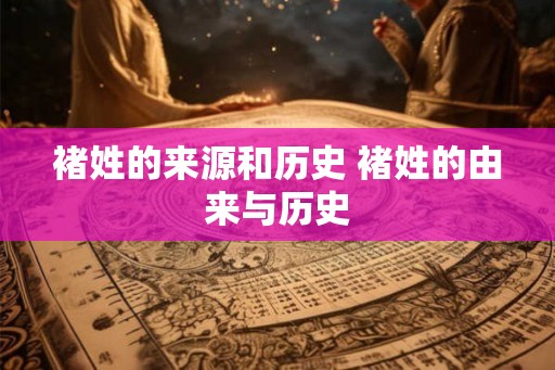褚姓的来源和历史 褚姓的由来与历史