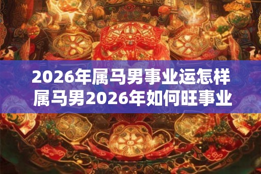2026年属马男事业运怎样 属马男2026年如何旺事业 2026年属马男事业运怎样 属马男2026年如何旺事业