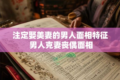 注定娶美妻的男人面相特征 男人克妻丧偶面相