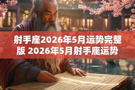 射手座2026年5月运势完整版 2026年5月射手座运势如何