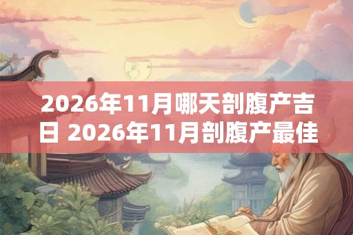 2026年11月哪天剖腹产吉日 2026年11月剖腹产最佳日子