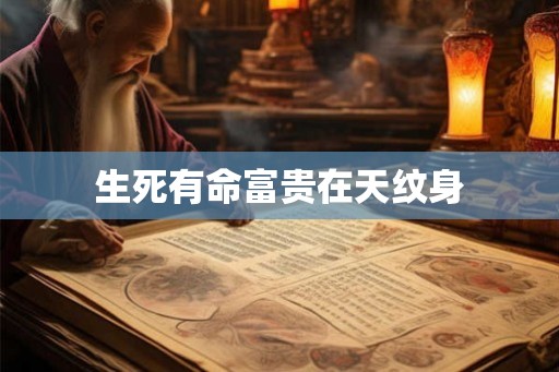 生死有命富贵在天纹身