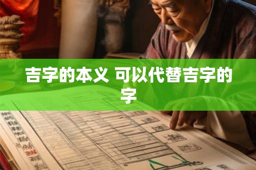 吉字的本义 可以代替吉字的字