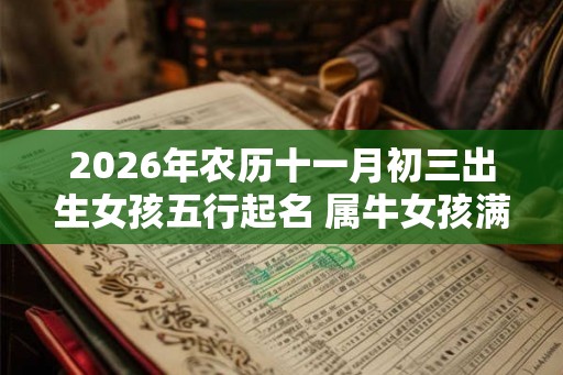 2026年农历十一月初三出生女孩五行起名 属牛女孩满分名字推荐! 2026年农历十一月初三出生女孩五行起名 属牛女孩满分名字推荐!
