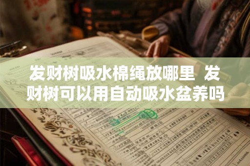 发财树吸水棉绳放哪里  发财树可以用自动吸水盆养吗