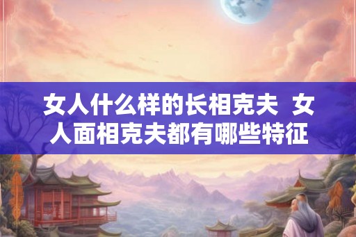 女人什么样的长相克夫  女人面相克夫都有哪些特征