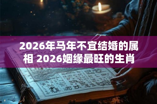 2026年马年不宜结婚的属相 2026姻缘最旺的生肖