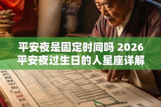 平安夜是固定时间吗 2026平安夜过生日的人星座详解