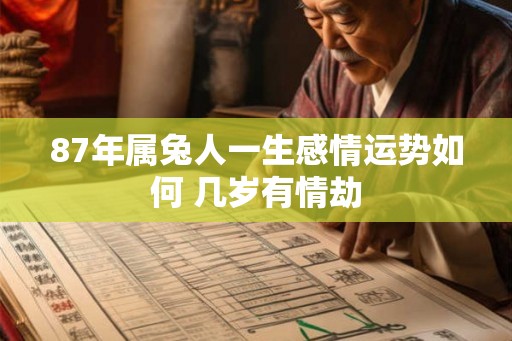87年属兔人一生感情运势如何 几岁有情劫