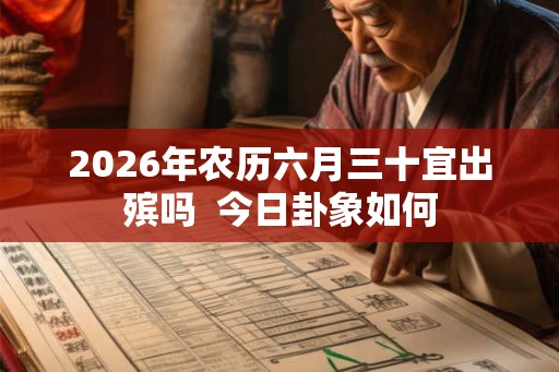 2026年农历六月三十宜出殡吗  今日卦象如何