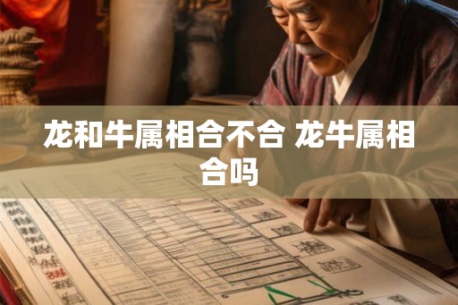 龙和牛属相合不合 龙牛属相合吗 龙和牛属相合不合 龙牛属相合吗