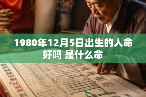 1980年12月5日出生的人命好吗 是什么命
