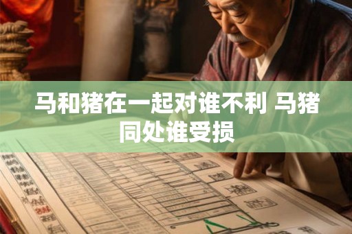 马和猪在一起对谁不利 马猪同处谁受损 马和猪在一起对谁不利 马猪同处谁受损