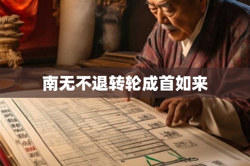 南无不退转轮成首如来 南无不退转轮成首如来