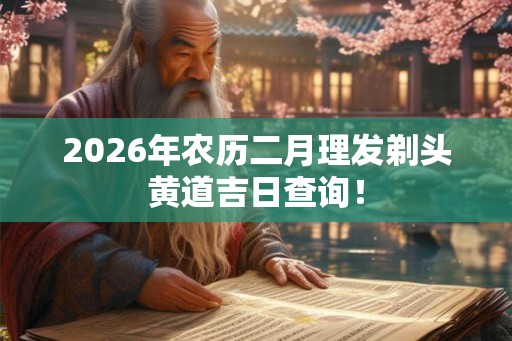 2026年农历二月理发剃头黄道吉日查询! 2026年农历二月理发剃头黄道吉日查询!
