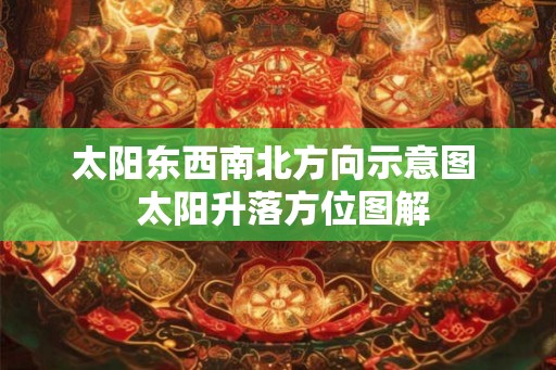 太阳东西南北方向示意图  太阳升落方位图解