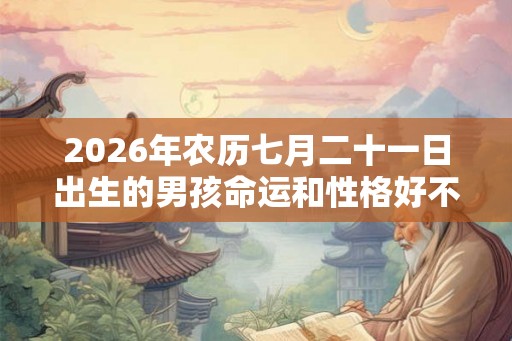 2026年农历七月二十一日出生的男孩命运和性格好不好